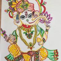 Drawing by R.T. in Channai, India